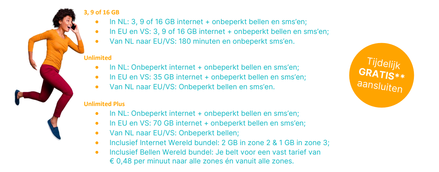 Odido @Work geen aansluitkosten